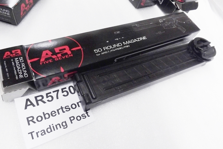 AR57 / 57center Factory 50 Round 5.7x28 Magazines for Kel-Tec P50 Pistols; AR Five Seven Uppers, FN P90 PS90 carbines replacesFN 3810110093 type