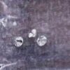 Set of 5 Small Emeralds .04 Ct Each with 3 each .01 Round Diamonds - Image 3