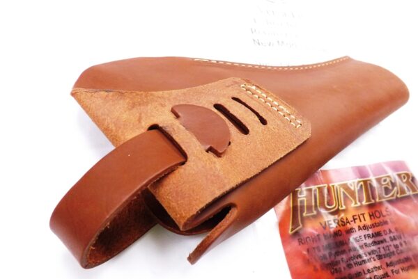 Hunter Co. Classic US Leather Holster 4 – 5 in Revolvers Autos Versa Open End Adjustable Strap - Image 3
