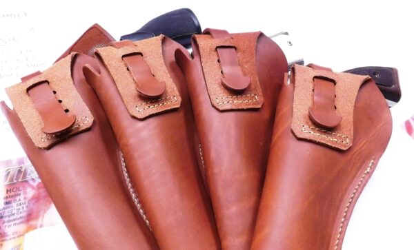 Hunter Co. Classic US Leather Holster 4 – 5 in Revolvers Autos Versa Open End Adjustable Strap - Image 7