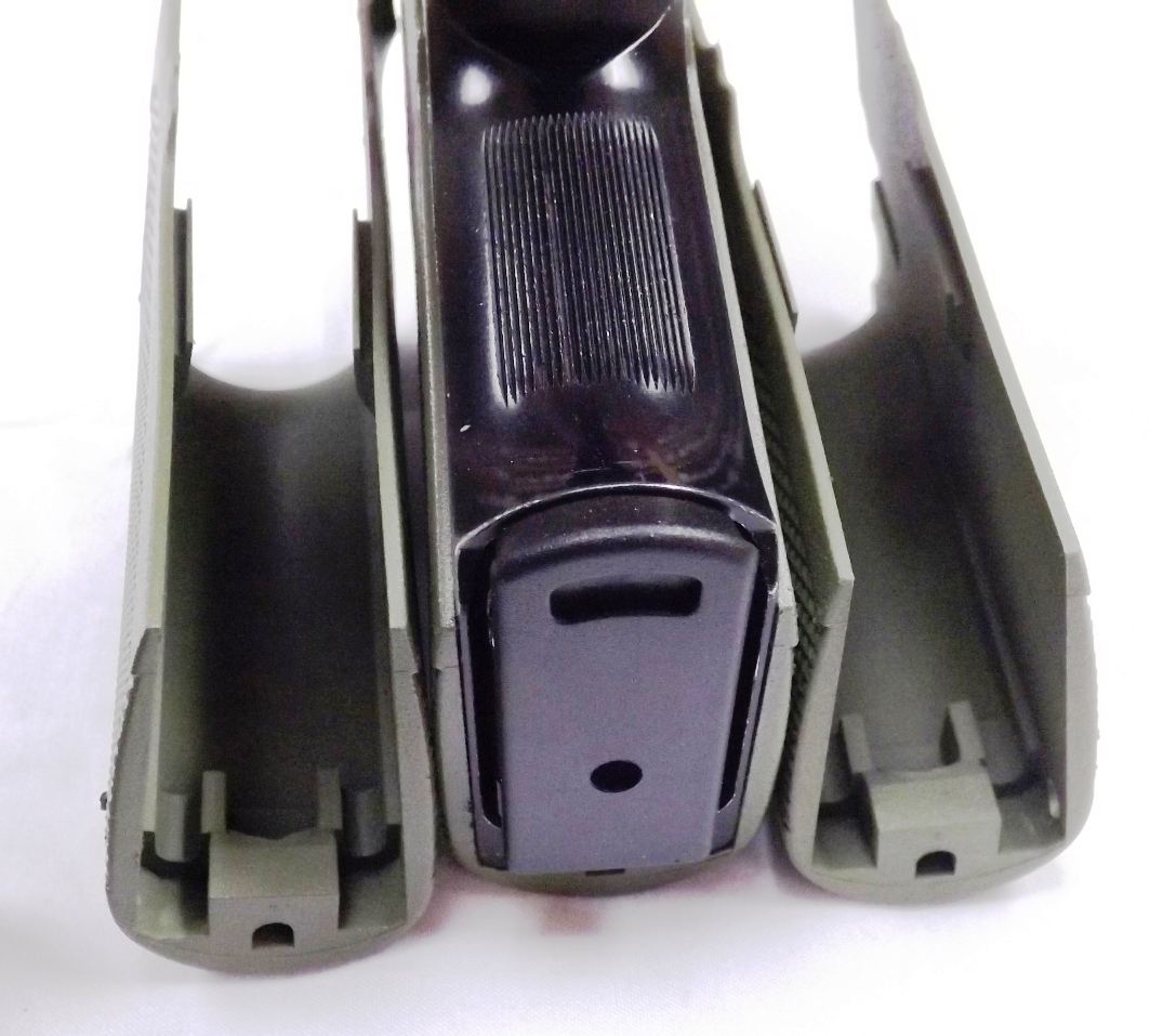 OD Green Krylon Grips for S&W 4006 5906 Smith & Wesson 5900 4000 Pistols Straight Back Thin profile (Copy) - Image 2