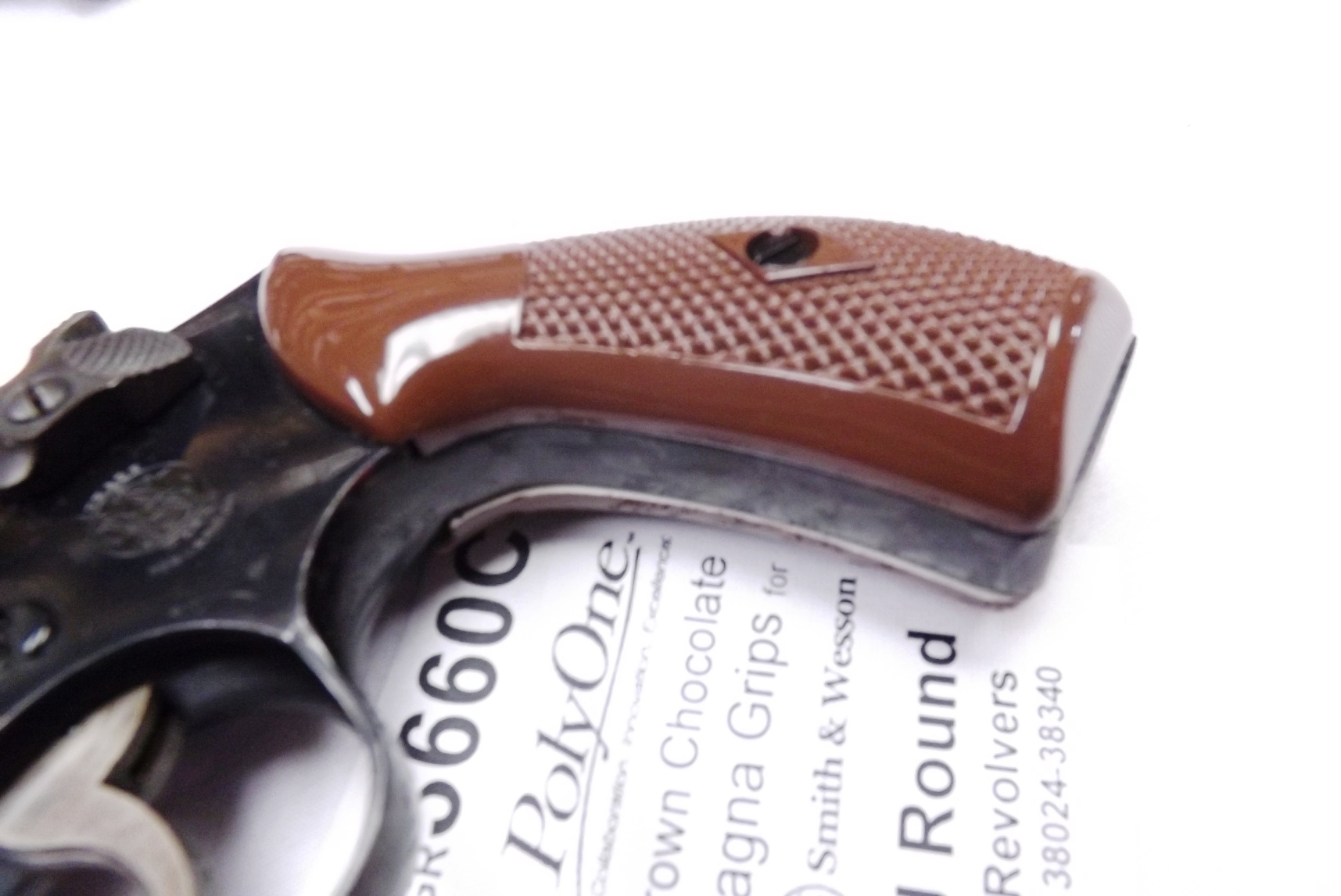 Brown Poly Grips fit S&W J Revolvers models 36 60 642 Small Magna Size Buy 12 @ $4 per set - Image 16