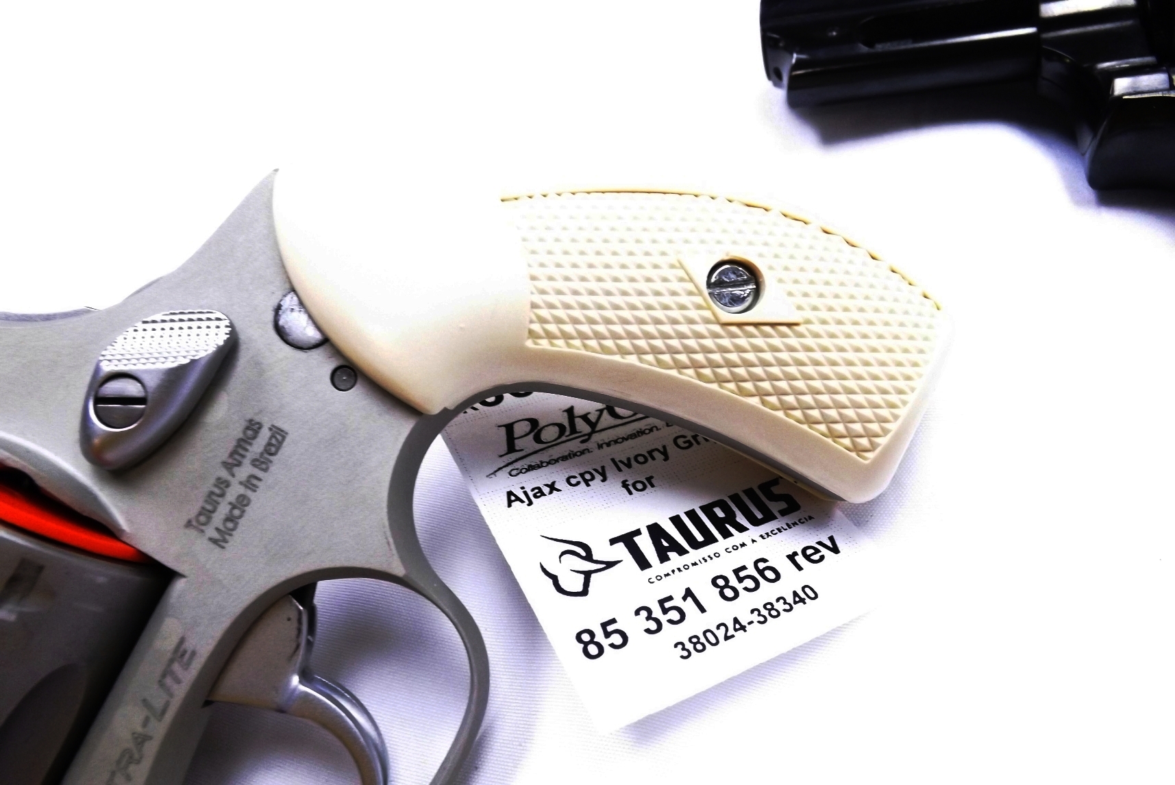 Taurus 85 856 Revolver Ajax Magna type Small Ivory Grips, Seal, and Pin compatible with Adapters - Image 18