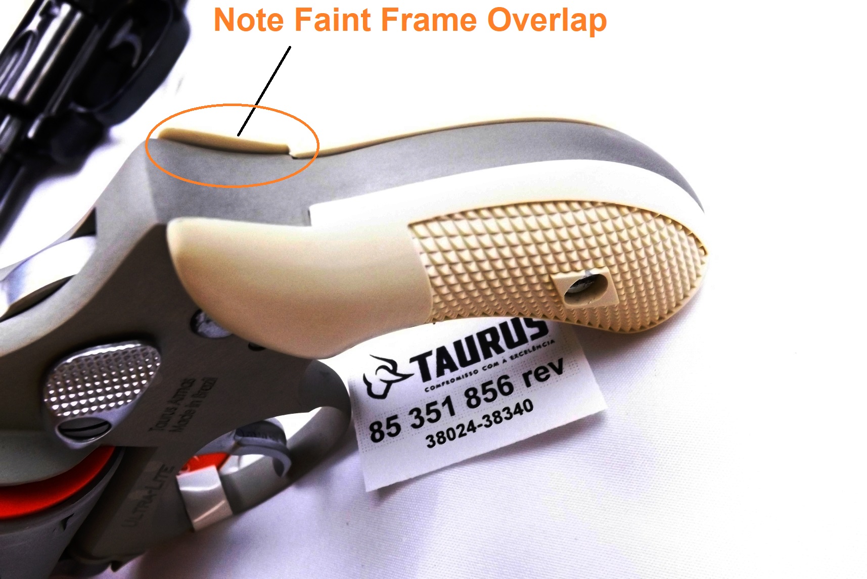 Taurus 85 856 Revolver Ajax Magna type Small Ivory Grips, Seal, and Pin compatible with Adapters - Image 2