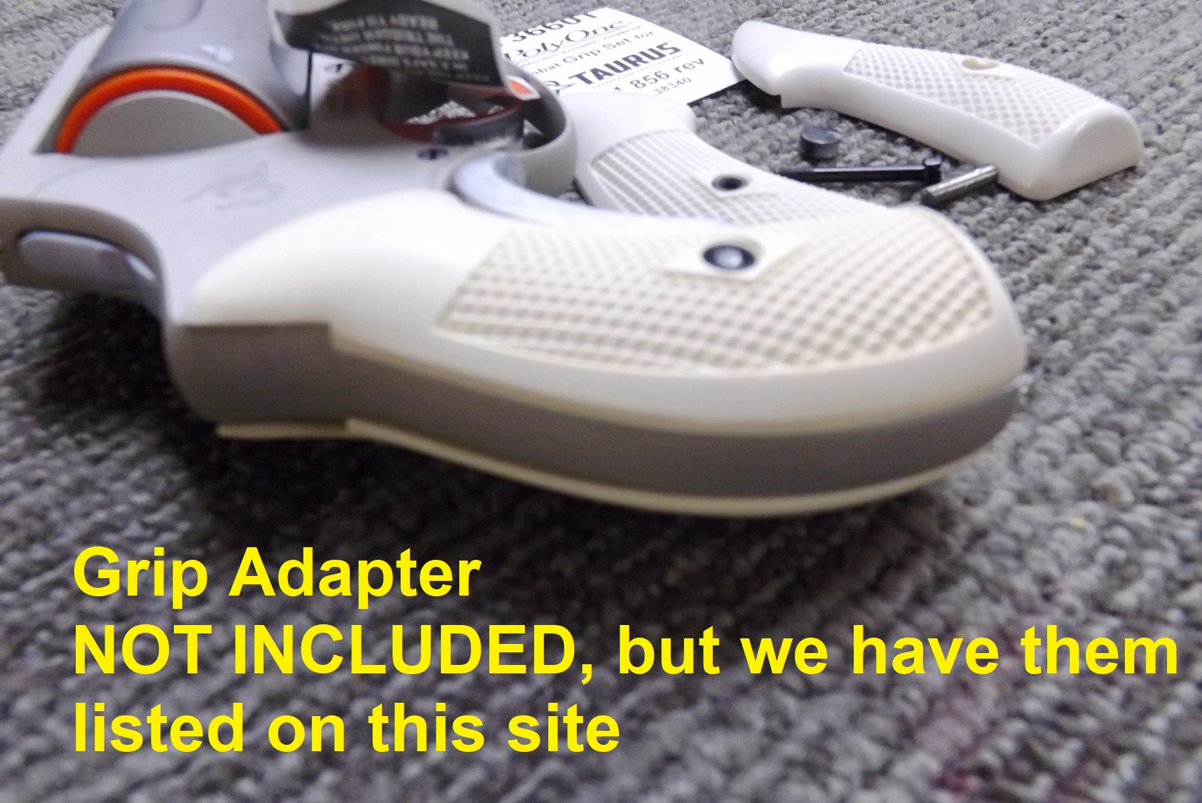 Taurus 85 856 Revolver Ajax Magna type Small Ivory Grips, Seal, and Pin compatible with Adapters - Image 9