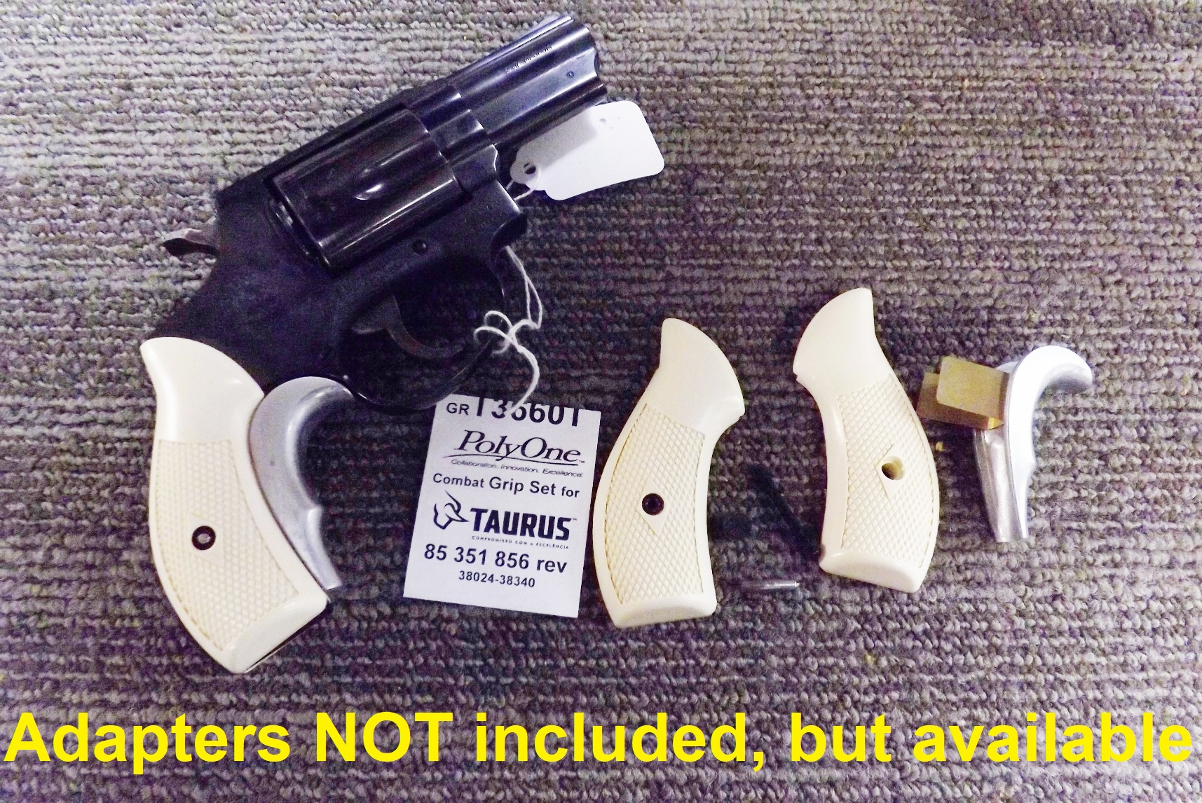 Taurus 85 856 Revolver Ajax Magna type Small Ivory Grips, Seal, and Pin compatible with Adapters - Image 10