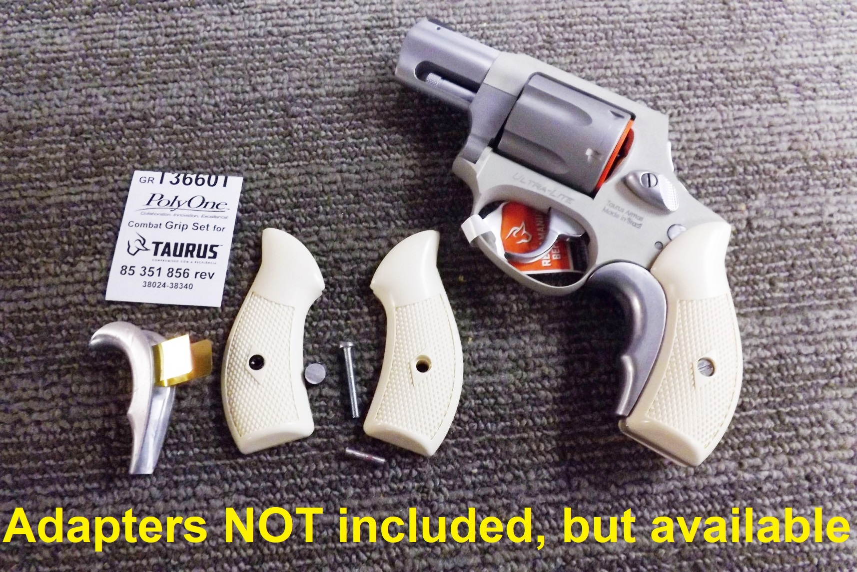 Taurus 85 856 Revolver Ajax Magna type Small Ivory Grips, Seal, and Pin compatible with Adapters - Image 11