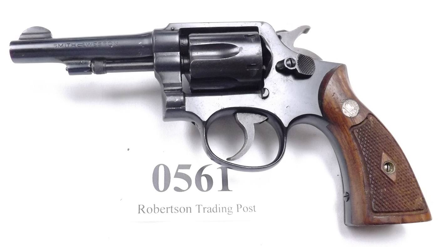 Smith & Wesson .38 M&P Pre Model 10 1947 S&W Revolver 4” C&R CA OK Exc Ramey AFB
