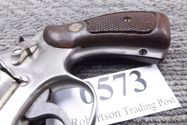 Smith & Wesson .38 model 12-2 Nickel Snub 2” 1975 Cold War S&W Squadron Marks - Image 16