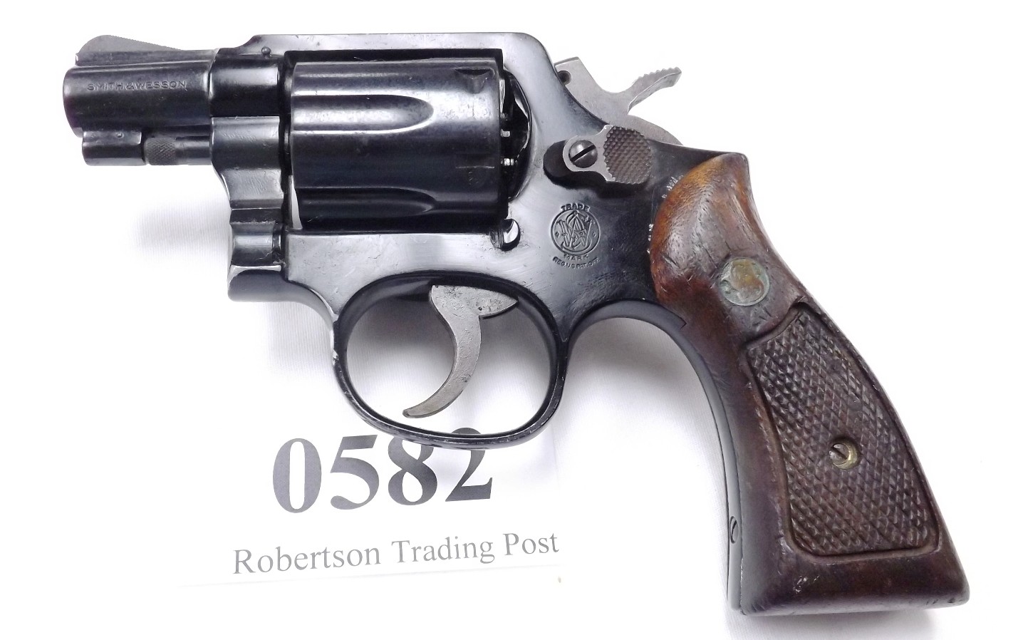 Smith & Wesson .38 model 12-3 Blue SB 2” 1979 Pinned Revolver Agency Marked S&W