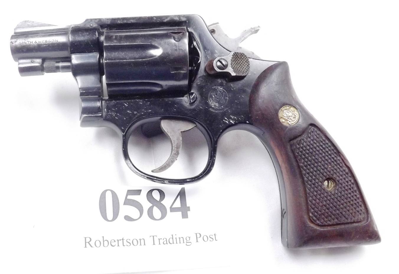 Smith & Wesson .38 model 12-3 Blue SB 2” 1979 Cold War G-VG Frame Cracked