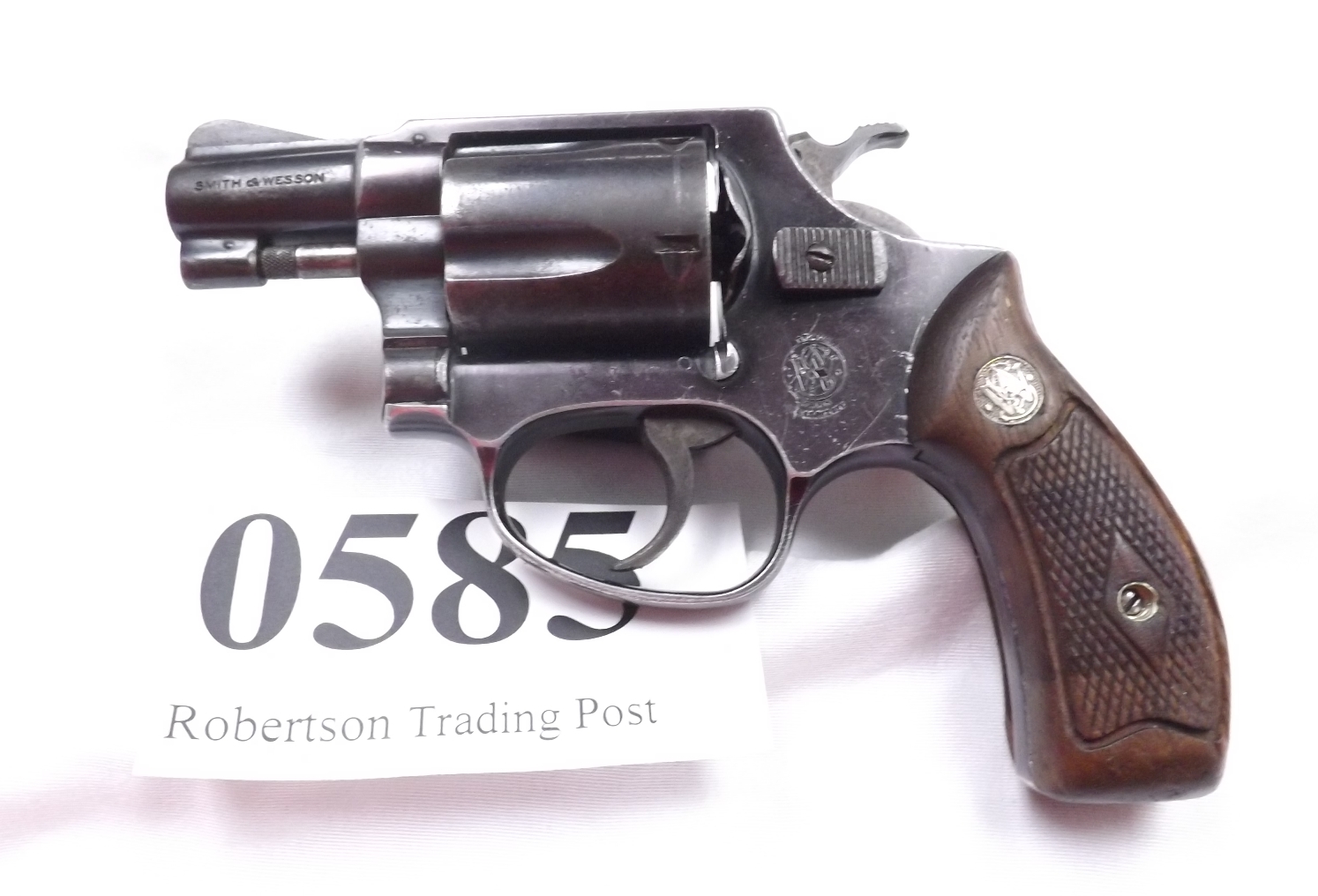 Smith & Wesson .38 Pre 37 Airweight Chief 2” Diamond Flat Latch 1956 C&R CA OK