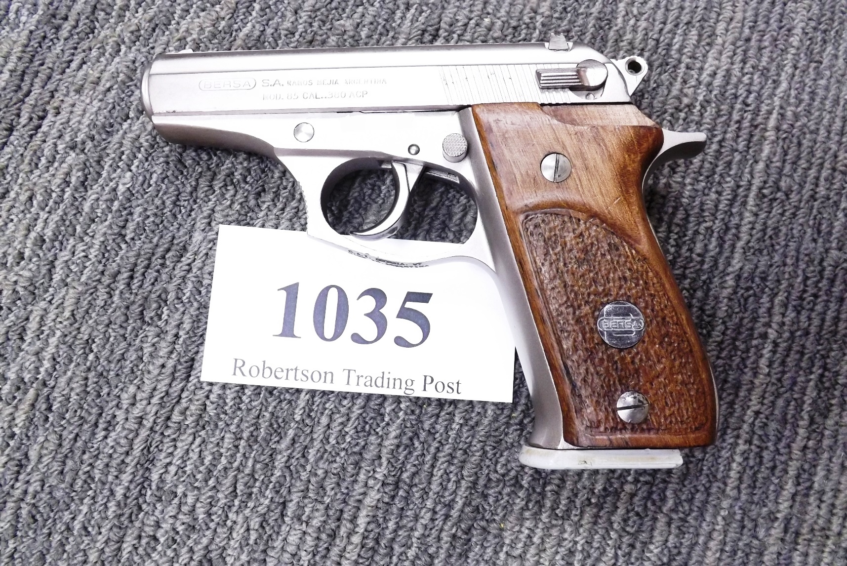 Bersa .380 model 85 Nickel 14 shot VG 1993 Beretta 84 type VG Israeli Issue