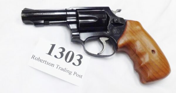 Smith & Wesson .38 Spl Model 36-1 Chief 3” Pinned Square Revolver 1977 Walnut