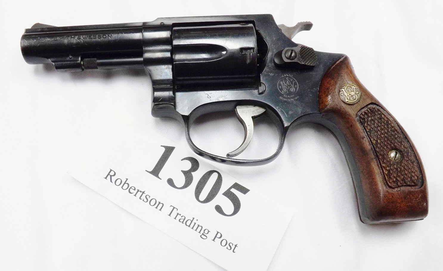 Smith & Wesson .38 Spl Model 36-1 Chief 3” Pinned Round Revolver 1981 Walnut