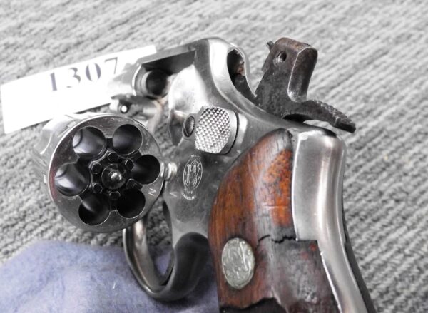 Smith & Wesson .38 Spl Model 10-7 2” Nickel Snub 1981 S&W 10 Revolver - Image 5