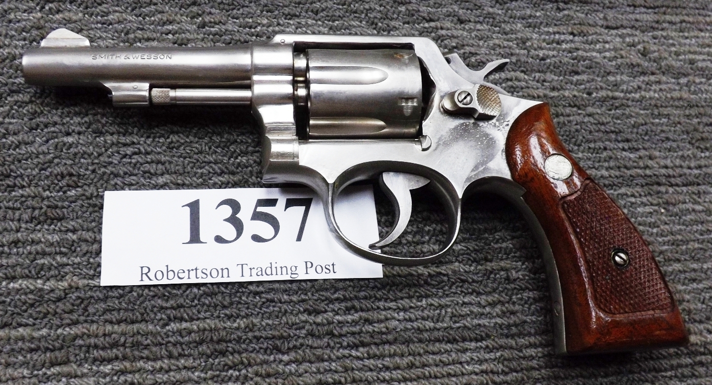 Smith & Wesson .38 Spl Model 10-5 Nickel 4” Pencil 1968 S&W Special C&R CA OK Revolver