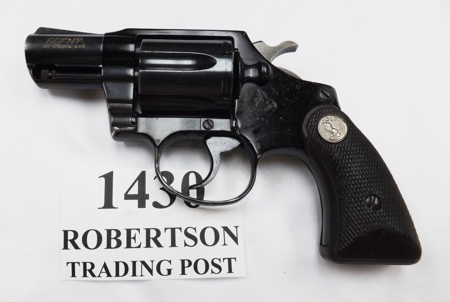 Colt .38 Agent Lightweight 2” Blue 1976 Snub Revolver Agency Marked Cobra type