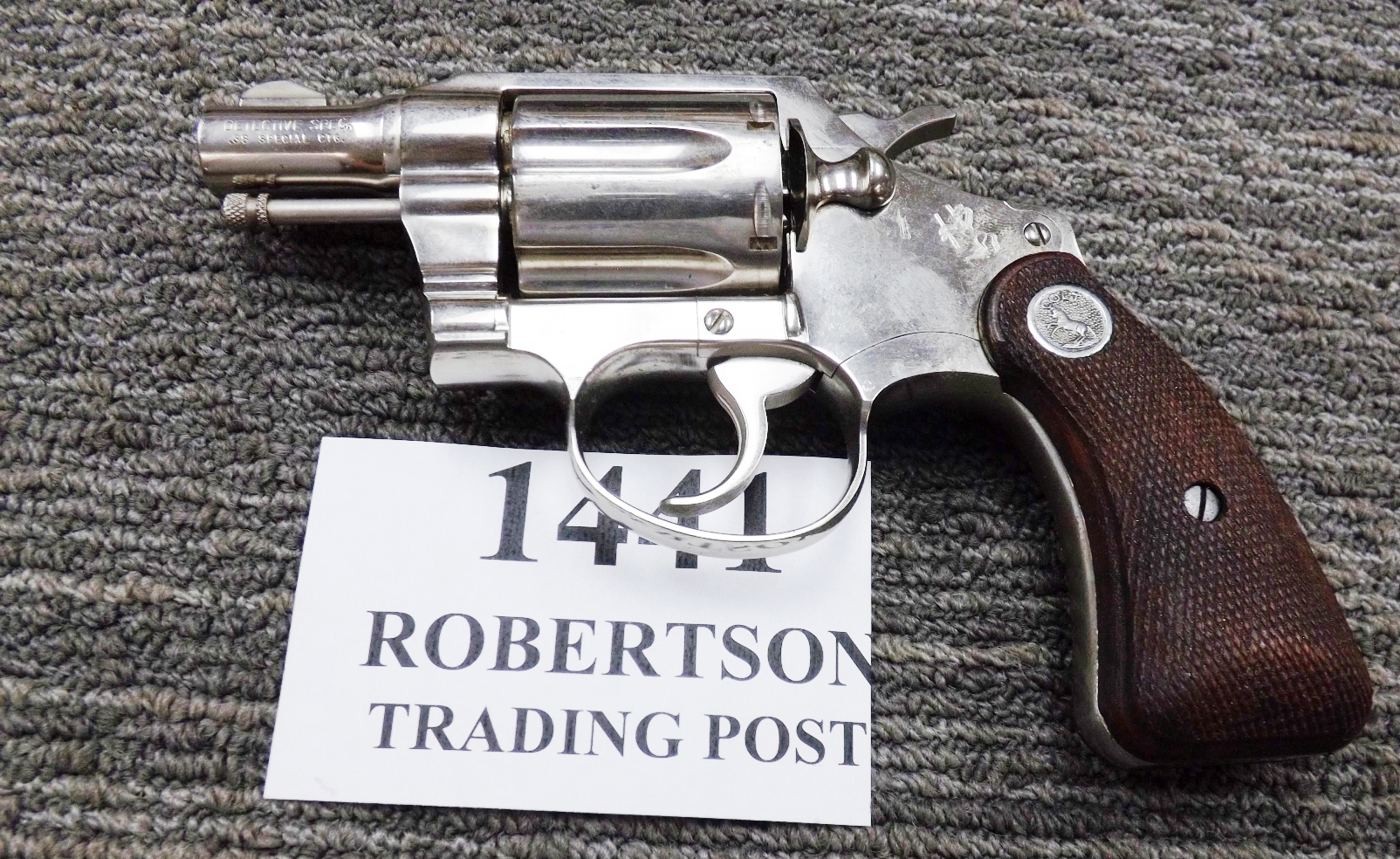 Colt .38 Spl Detective Special 2” Nickel 1960 C&R CA OK Revolver VG-Exc Condition