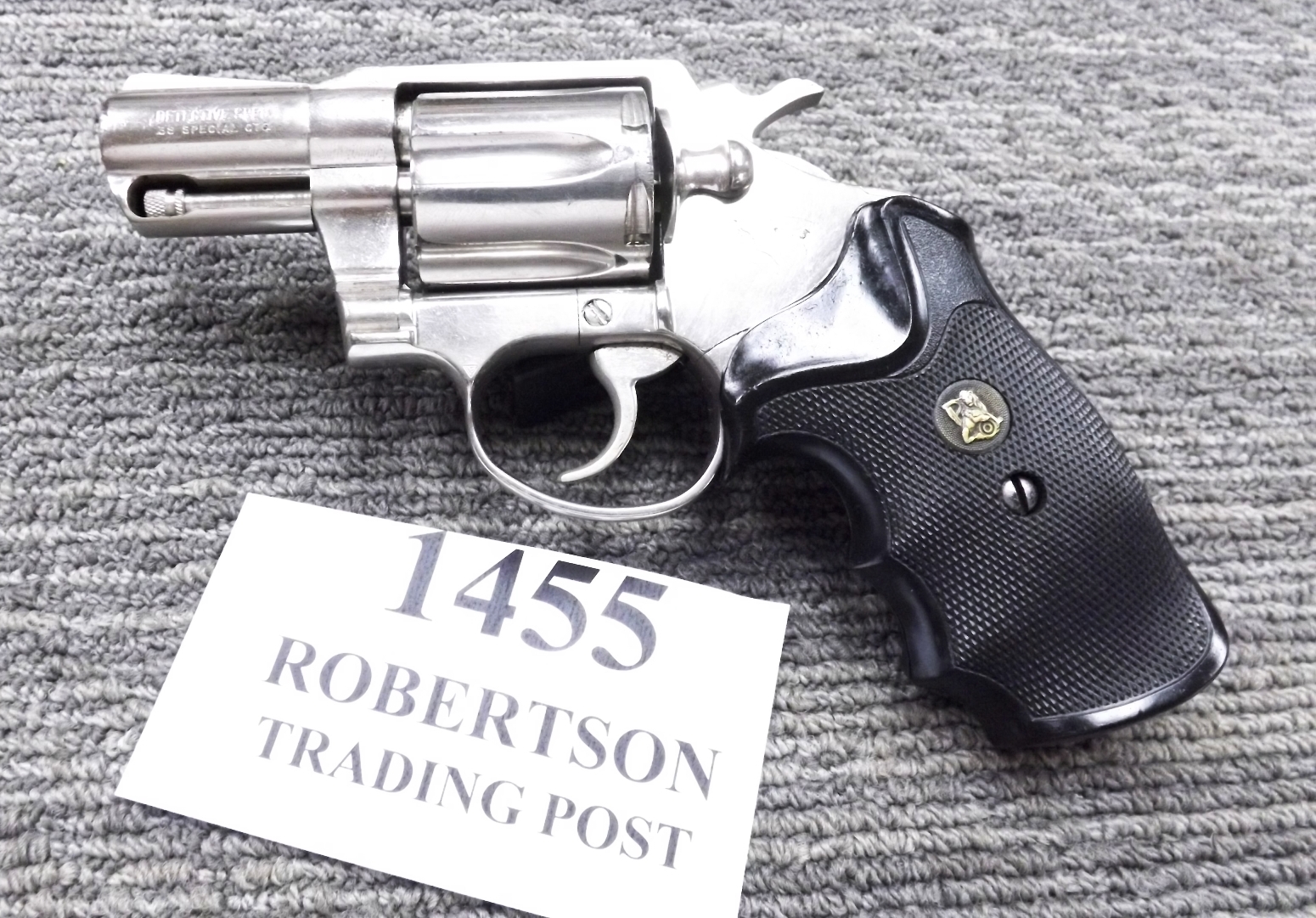 Colt .38 Detective Special 2” Nickel Snub 1972 C&R CA OK Revolver VG