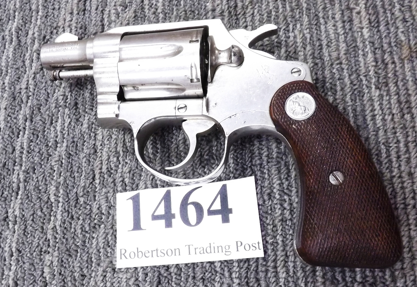 Colt .38 Spl Detective Special 2” Snub Nickel & Walnut 1965 C&R CA OK Revolver