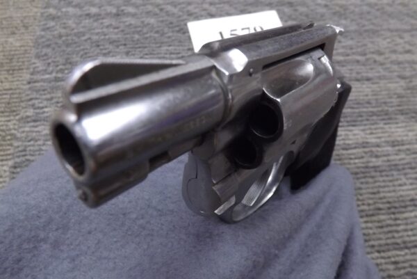 S&W .38 Special model 60 Stainless 2” 1969 Pinned 1st Year VG C&R CA OK Sile Grips - Image 12