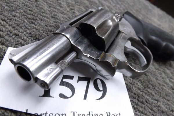 S&W .38 Special model 60 Stainless 2” 1969 Pinned 1st Year VG C&R CA OK Sile Grips - Image 5