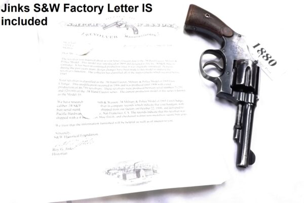 Smith & Wesson .38 Spl M&P 1906 VG 4” SF - NV Gold Rush Revolver S&W Letter - Image 18