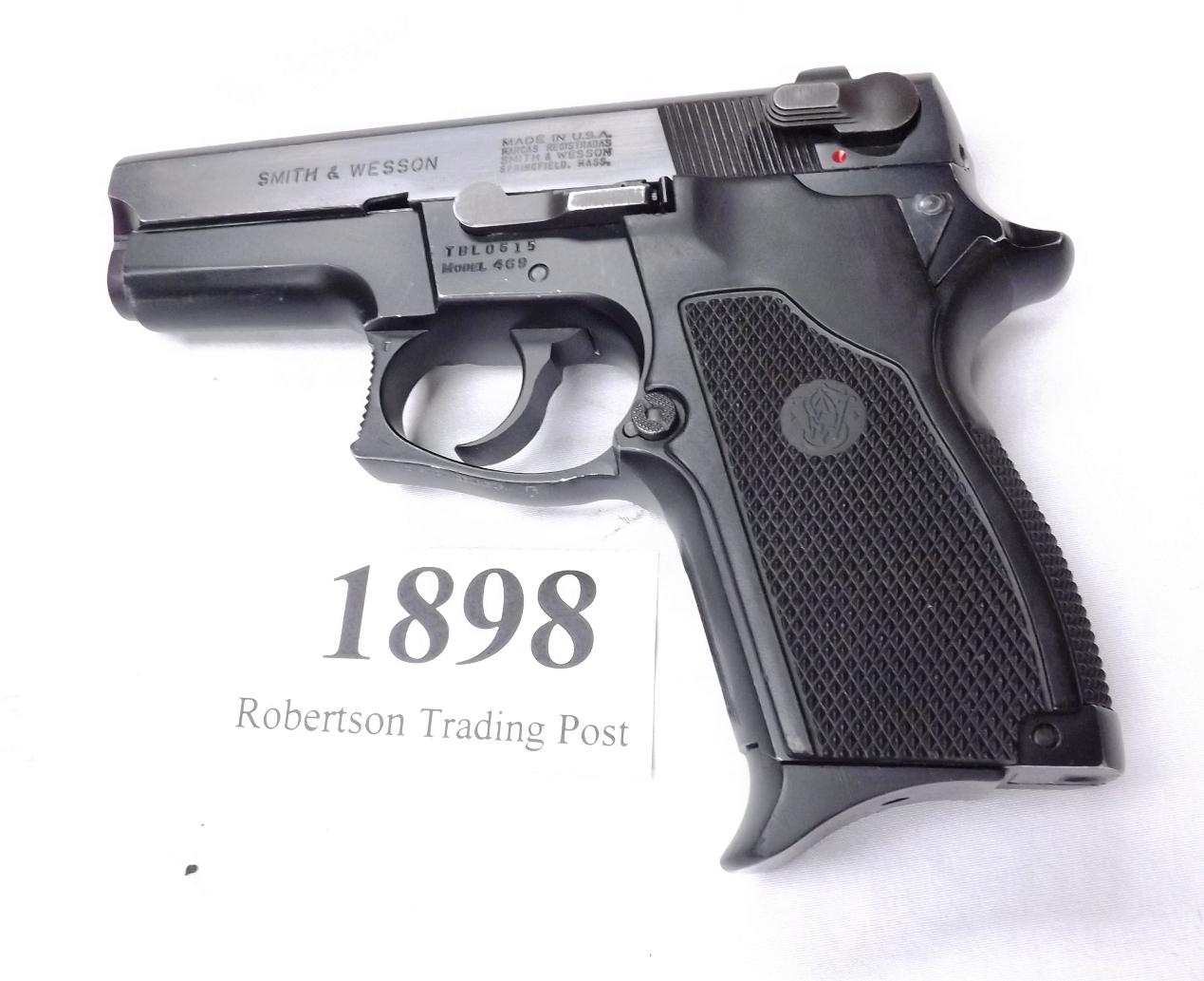 Smith & Wesson 9mm model 469 Compact 1989 VG-Exc 3 Safeties S&W 6906 type