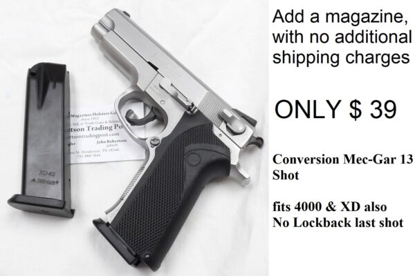 S&W 410S .40 Smith & Wesson 2006 VG 14 Shot 1 Magazine Lightweight Stainless - Image 13