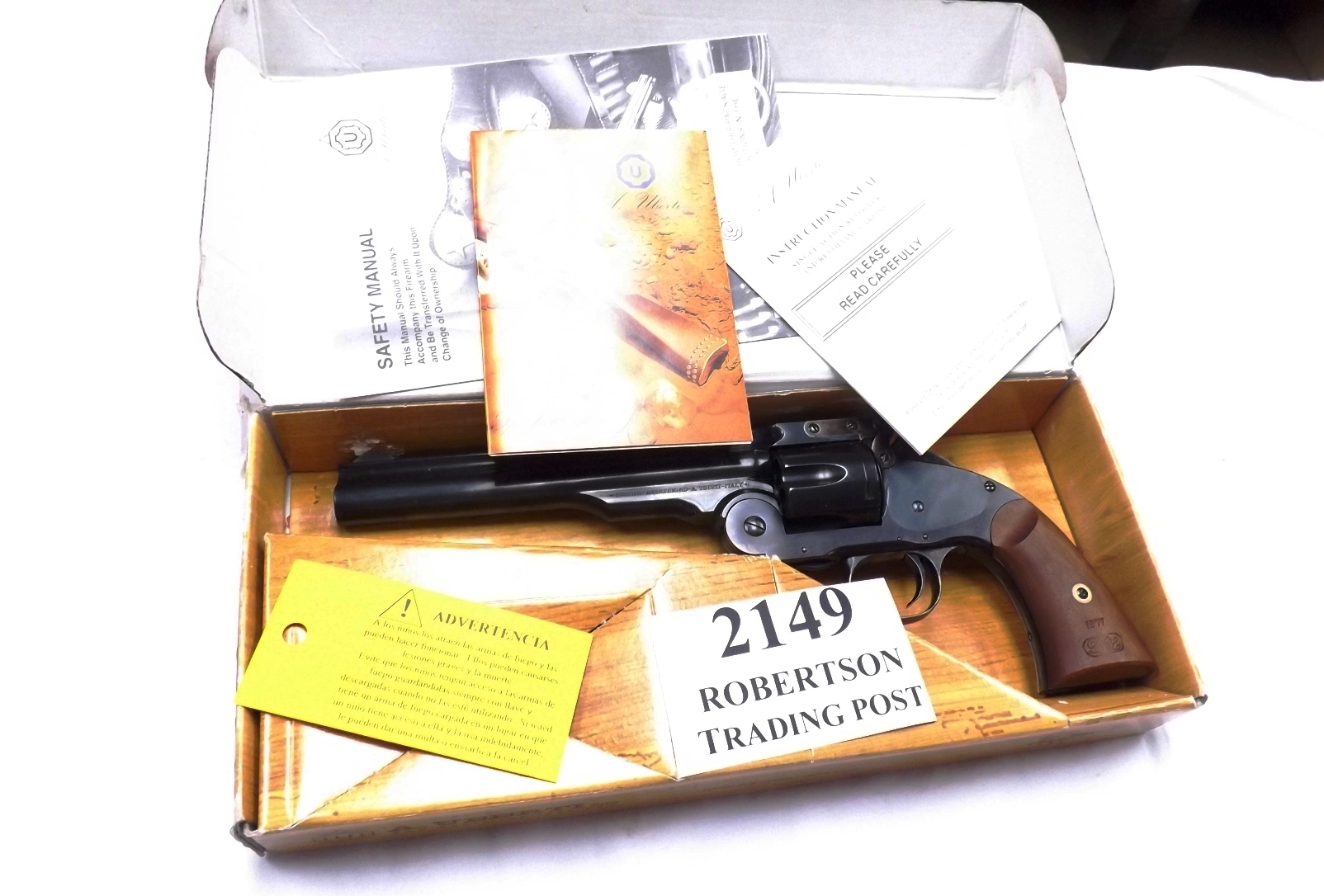 Uberti Smith & Wesson Schofield No. 3 Top Break 7” .45 Colt 348500 Mint 2004 Box Papers