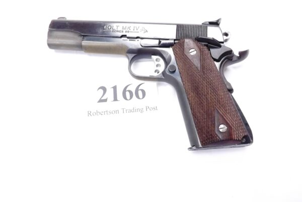 Colt .45 ACP Series 80 Blued 5” 1987 Millett Combat, Ambi Sfy O1970A1CS type Israeli