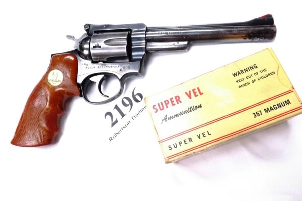 Ruger Security Six .357 Magnum Blue 6” Revolver 1979 GP100 Ancestor Rogers Combat Grips - Image 22