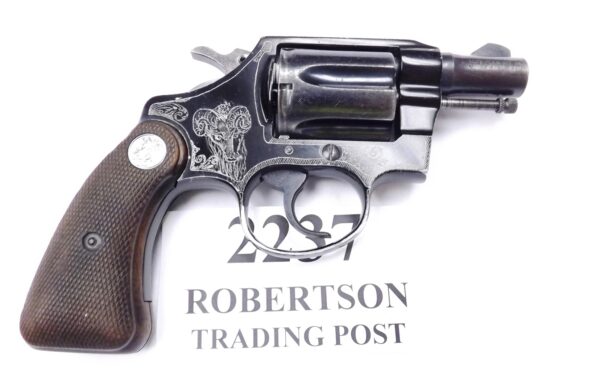 Colt .38 1st Cobra Revolver 2” Snub 1967 Cold War C&R CA OK Squad Engraved - Image 13