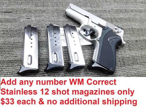 S&W 9mm 6906 Stainless Compact Auto 12 Shot 1992 Smith & Wesson VG - Image 17