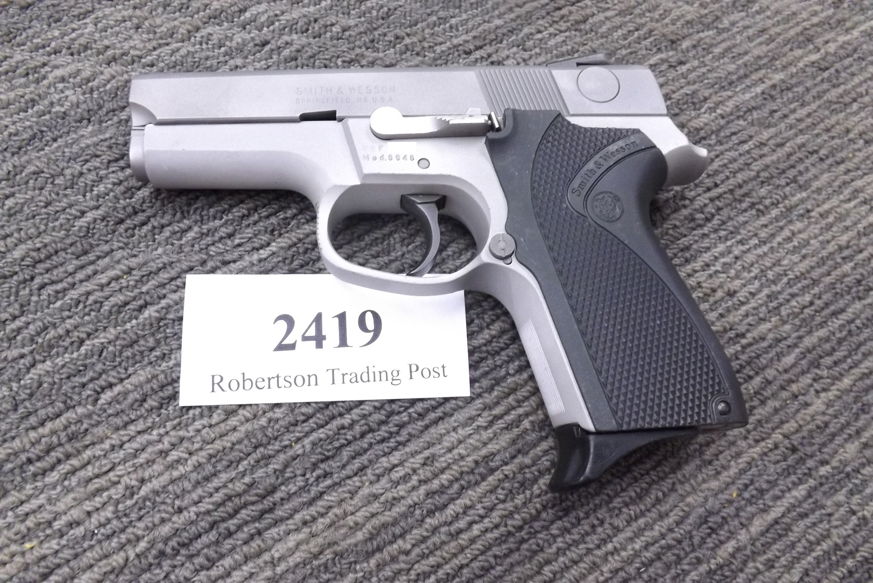 S&W 9mm 6946 Stainless 12 Shot DAO Smith & Wesson 1994 PreBan Excellent Refinish
