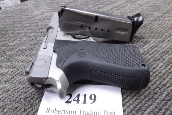 S&W 9mm 6946 Stainless 12 Shot DAO Smith & Wesson 1994 PreBan Excellent Refinish - Image 4