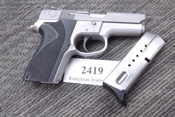 S&W 9mm 6946 Stainless 12 Shot DAO Smith & Wesson 1994 PreBan Excellent Refinish - Image 5