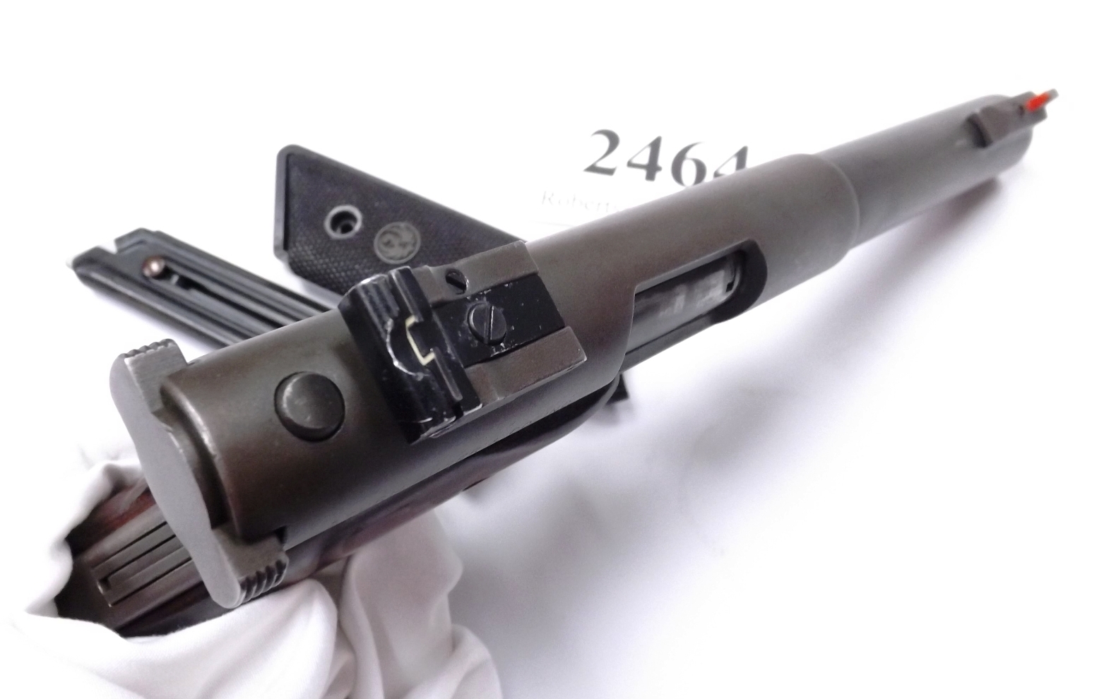 Ruger .22 Mark I Blue 5 1/2” Heavy Bull Barrel Target Pistol 1975 Jay Scott Laminate Grips C&R CA OK - Image 6