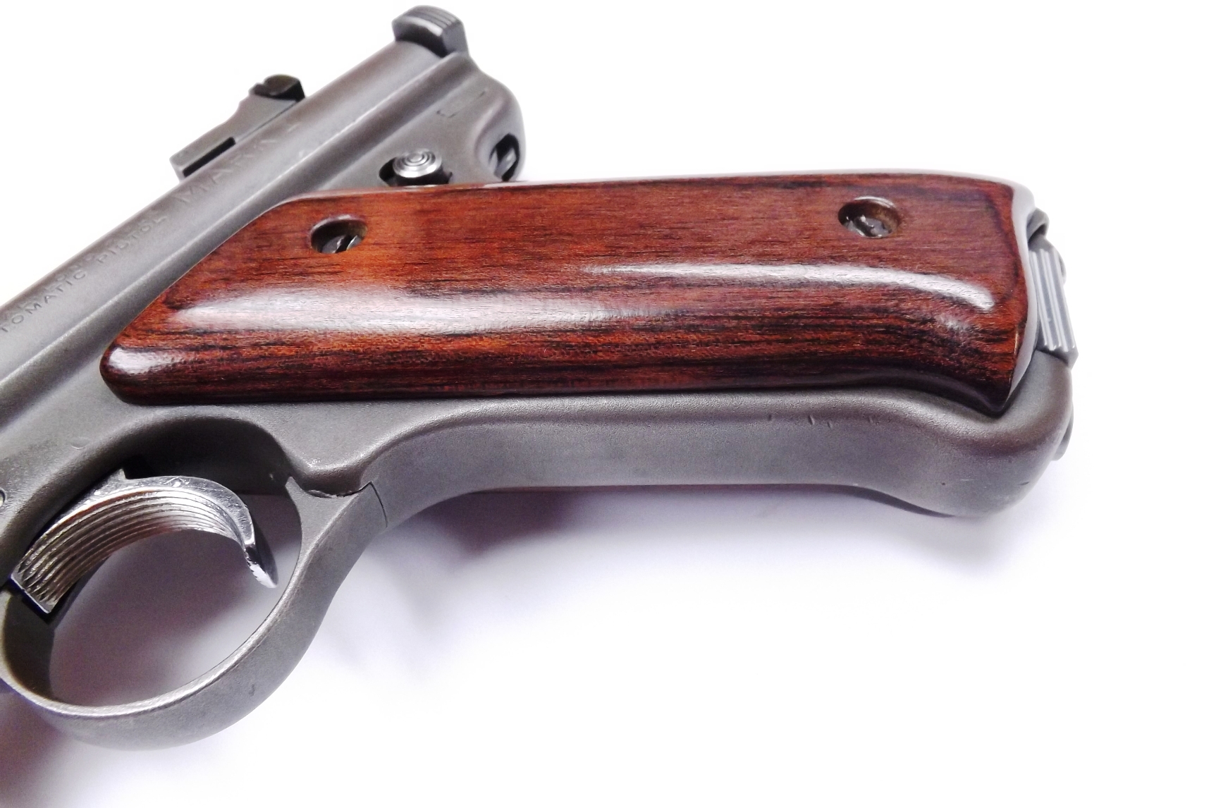 Ruger .22 Mark I Blue 5 1/2” Heavy Bull Barrel Target Pistol 1975 Jay Scott Laminate Grips C&R CA OK - Image 12