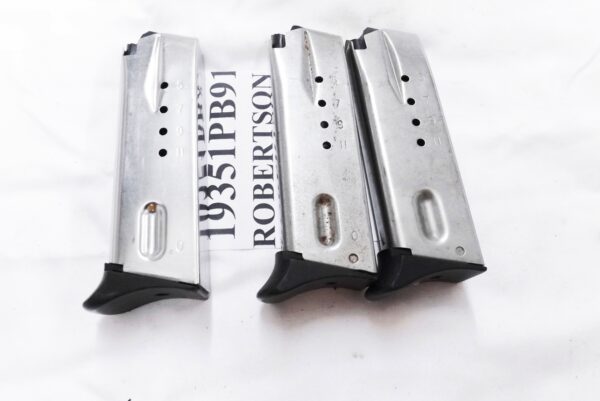 Smith & Wesson 6906 Magazines 12 Round Factory Blue early 1990s Pre Ban Stainless VG Cond 19351 Buy 3 Ships Free!