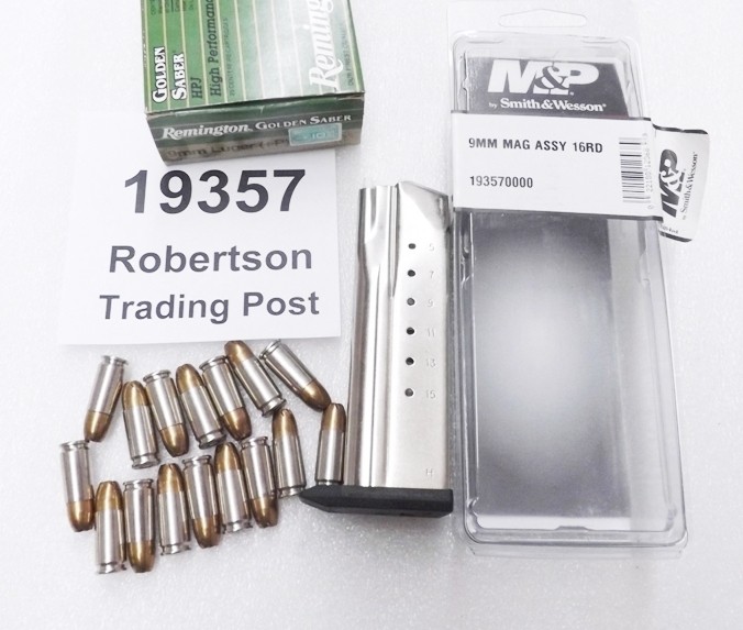 Smith & Wesson SW9 SW9V SW9VE 9mm Factory 16 Shot / Round Magazine Stainless New 19357 S&W