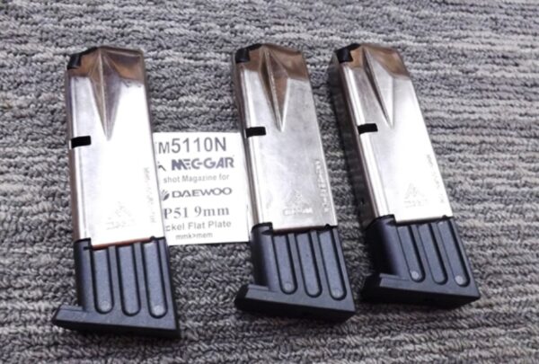 Mec-Gar 10 Shot Magazine for Daewoo 9mm K5 DP51 Nickel Lionheart LH9 all variant - Image 3