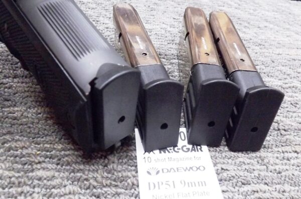Mec-Gar 10 Shot Magazine for Daewoo 9mm K5 DP51 Nickel Lionheart LH9 all variant - Image 8