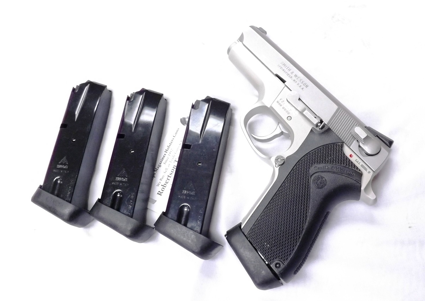 Smith & Wesson 9mm model 6906 Extended 15 Shot Magazine Mec-Gar 5915B with PGS Grip Adapter all new fits S&W models 469 669 6904 6906 6946 XM6915PG - Image 3