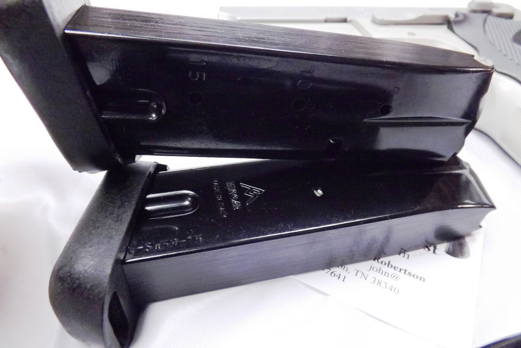 Smith & Wesson 9mm model 6906 Extended 15 Shot Magazine Mec-Gar 5915B with PGS Grip Adapter all new fits S&W models 469 669 6904 6906 6946 XM6915PG - Image 7