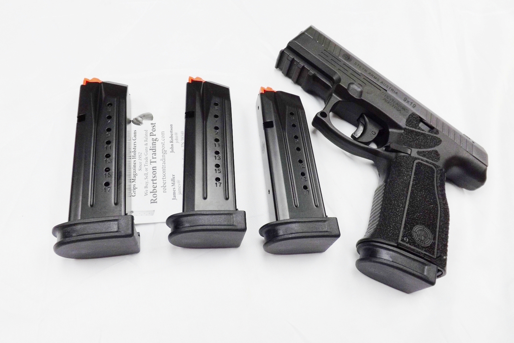 3 Steyr 9mm Factory 17 round magazines M9 L9 A1 A2 Pistols 7802050157 $36 each & Free Shipping