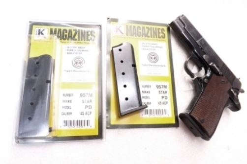 Triple K 6 Shot Magazine fits Star Model PDCompact.45 ACP 957M 3 ships Free!