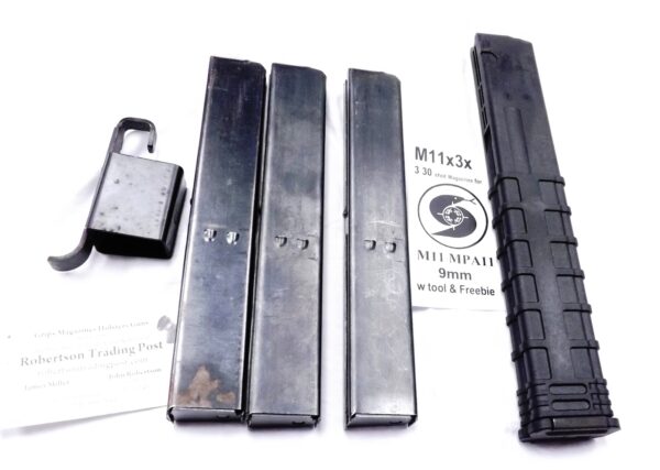 3 Cobray Magazines & Loader for MPA MAC 11/9 9mm 30 Shot Free Ship & Tapco - Image 9