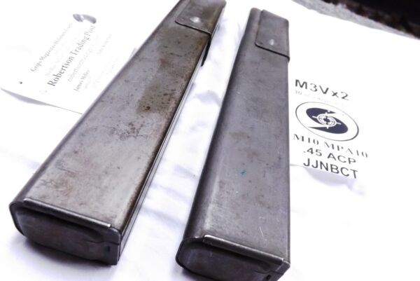 2 USGI M3 Magazines Fit MAC MPA 10 .45 ACP 30 Shot VG $63 ea Free Ship - Image 3